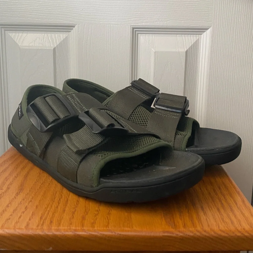Astral Dark Green PDF Gorpcore Summer Water Hiking Sandals SZ 12
